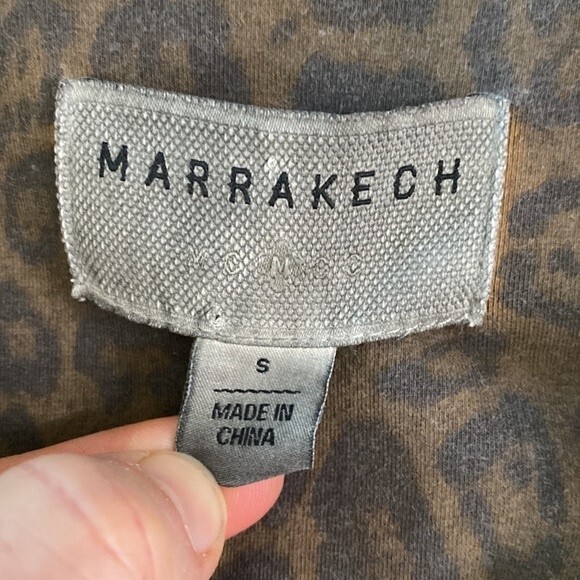 Anthropologie Marrakech Leopard Sherpa Moto Jacket Stretch Baddie Bomber Sheik - Picture 10 of 16